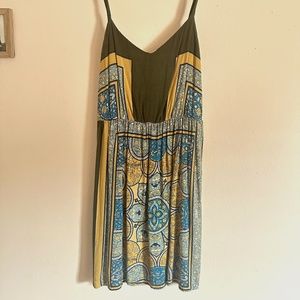 sun dress Audrey Olive Green